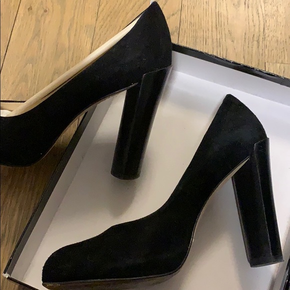 Black suede high heel - Picture 2 of 2